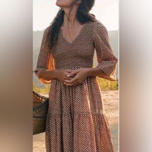 Christy Dawn clay anemone Basil dress xs/s